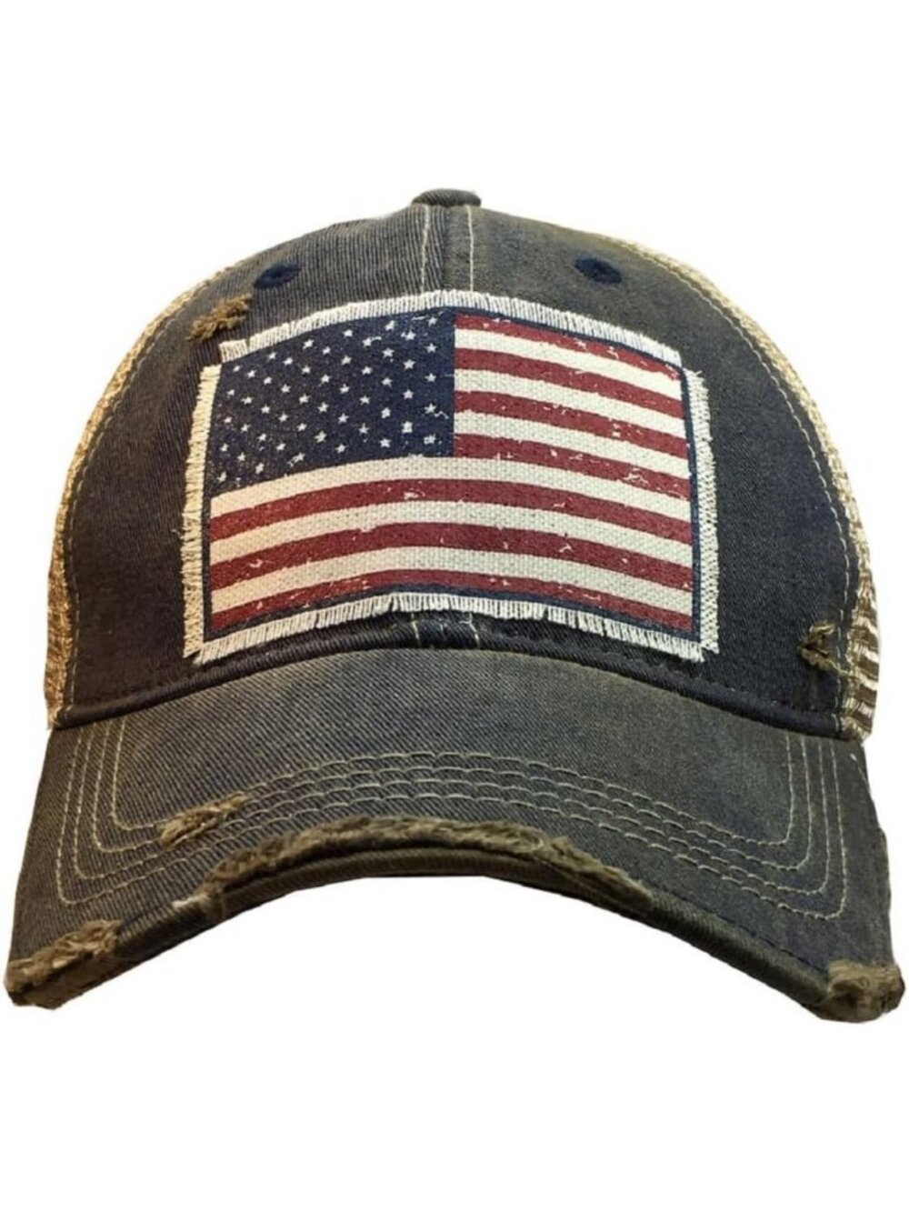 Trendy Distressed Trucker Baseball Cap for Women & Girls - Funny Sayings Hat